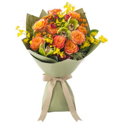 Дизайнерский букет из цветов «Цветочный рай»