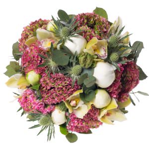 Букет невесты «МонаФлоральный праздник» сверху